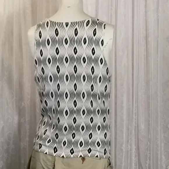 Mod 60s Abstract Pattern Stretch Tank - Picture 5 of 7